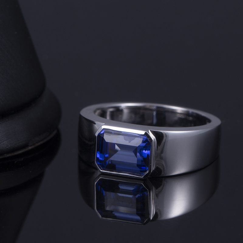 Jóias Messi - Jóias Messi 18K Branco de Luxurno de Luxúria Ring Ring Girl Proposta Laboratório Lab 12