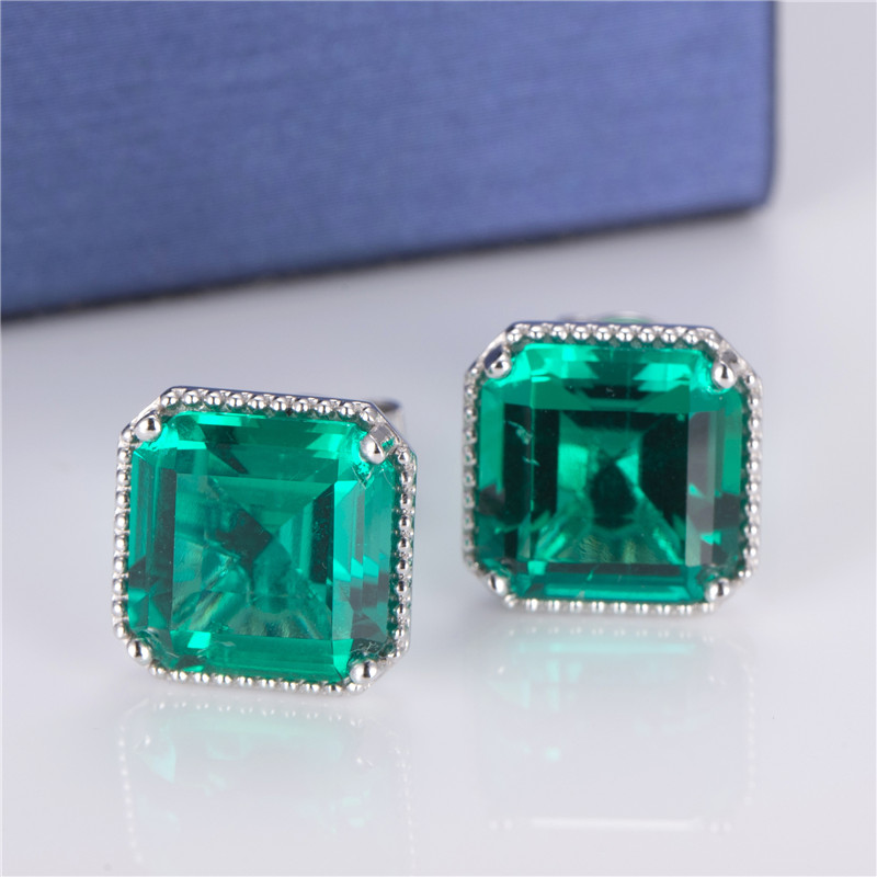 메시 쥬얼리 -MSE -515 제작 에메랄드 보석 여성 커스텀 패션 18K 골드 이어링 귀걸이 11