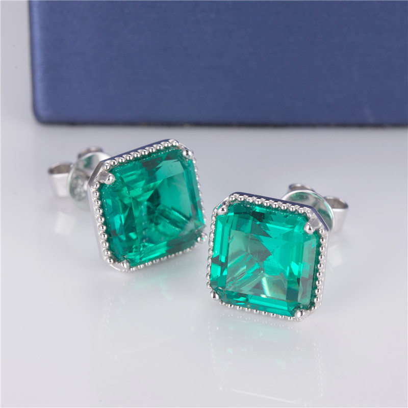 메시 쥬얼리 -MSE -515 제작 에메랄드 보석 여성 커스텀 패션 18K 골드 이어링 귀걸이 8