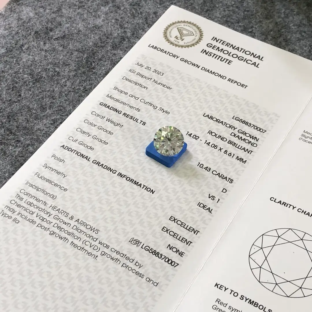 large lab created diamonds at Wholesale Prices | Messi Jewelry 5