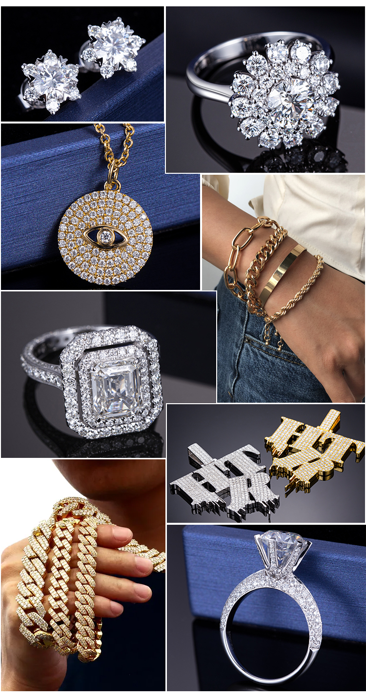Messi Jewelry - 18k 14k 10k Gold 925 Silver Moissanite Lab Diamond Nose Ring Custom Jewelry 14
