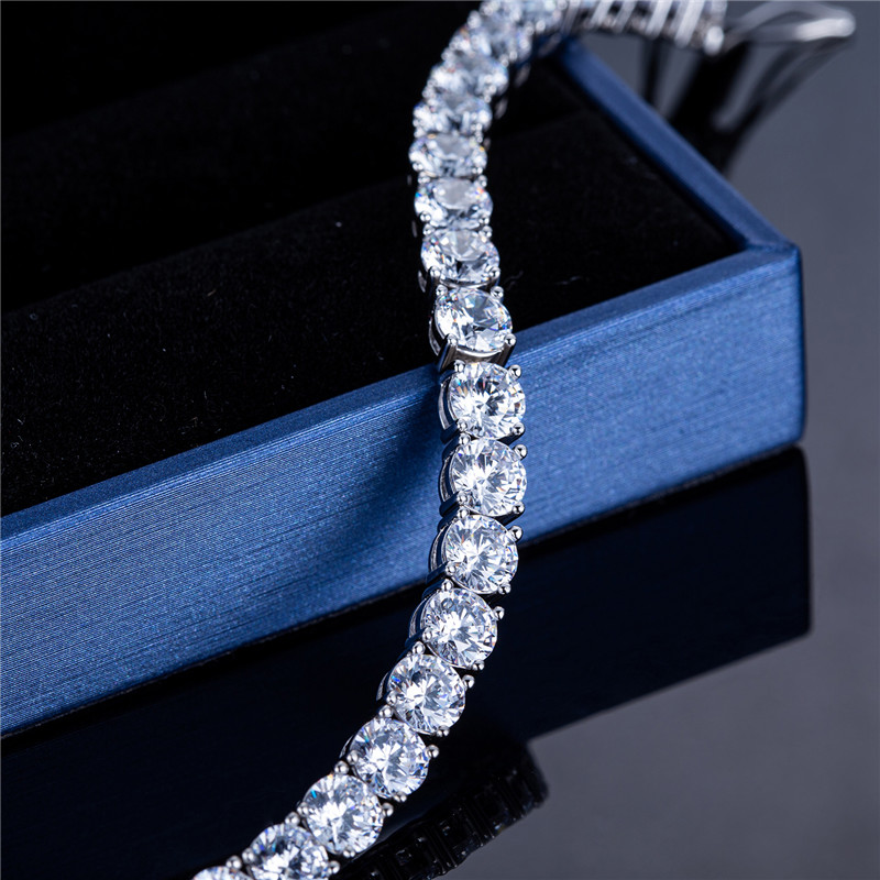 Messi Jewelry - OEM or ODM design customized Lab Grown Diamond Moissanite 14k 18k Gold bracelet earrings jewelry custom bracelet Tennis Bracelet & Necklace 9