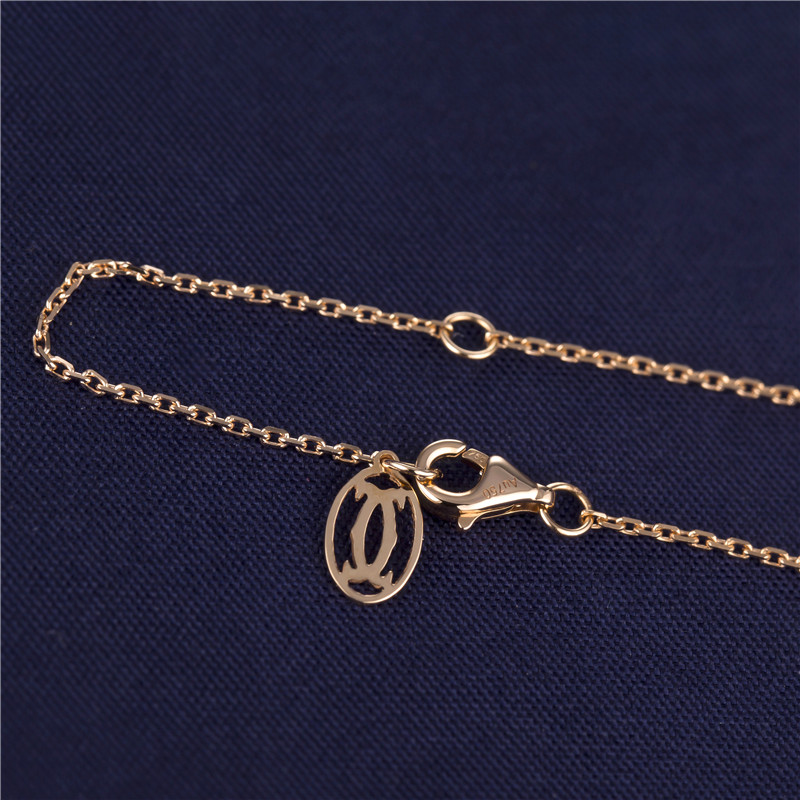 Messi Jewelry - Messi Jewelry MS-169 AU750 18K Rose Gold Necklace Jewellry CVD Lab Diamond Grown Diamond Necklace Necklace 12