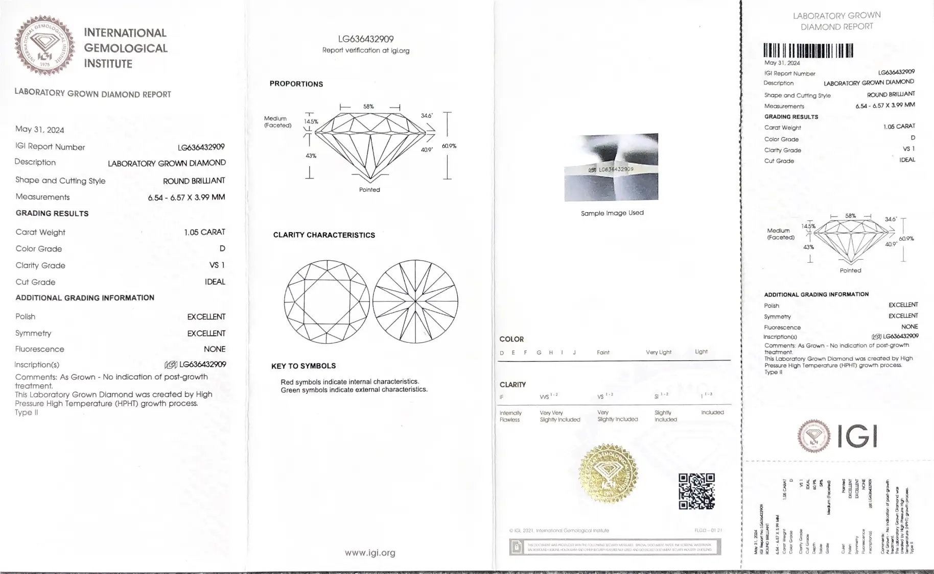 IGI Certified 1.05CT Lab Diamond - Customizable! 3
