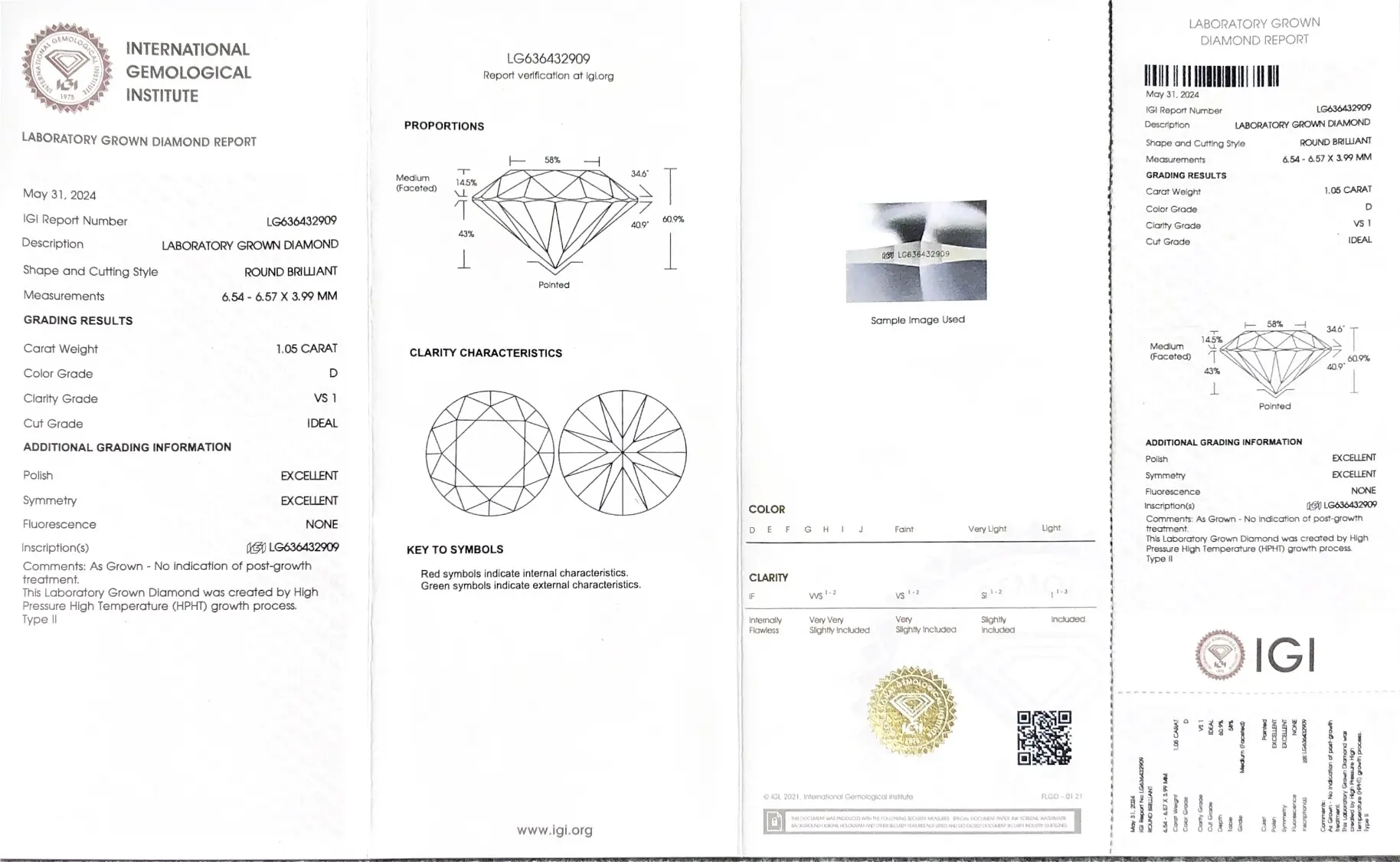 IGI Certified 1.05CT Lab Diamond - Customizable! 3