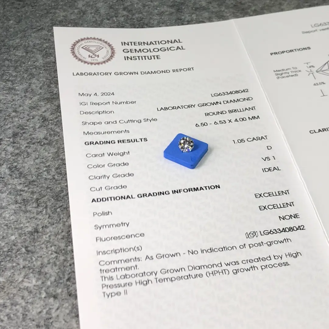 Pink Lab Diamond - 0.01ct to 20ct, IGI Certified 5