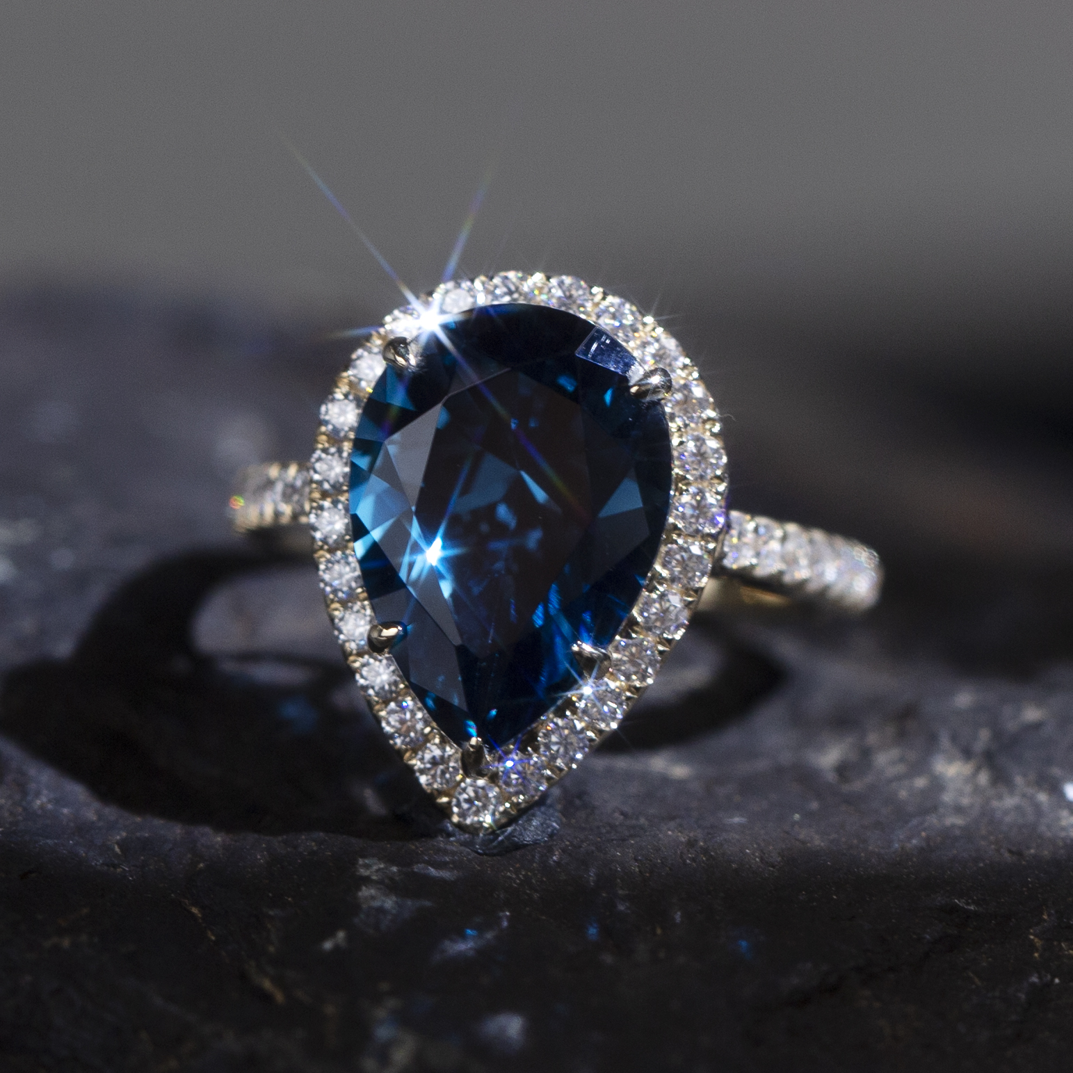 Messi Alahas - Messi Alahas MS-829 10k bulawan nga pear cut Spinel gemsstone engagement ring singsing nga klasiko nga istilo 14