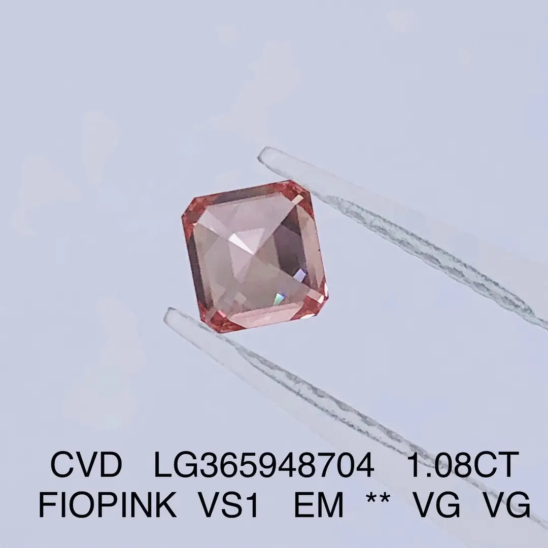Custom pink lab grown diamond ring from China Manufacturer | Messi Jewelry 2