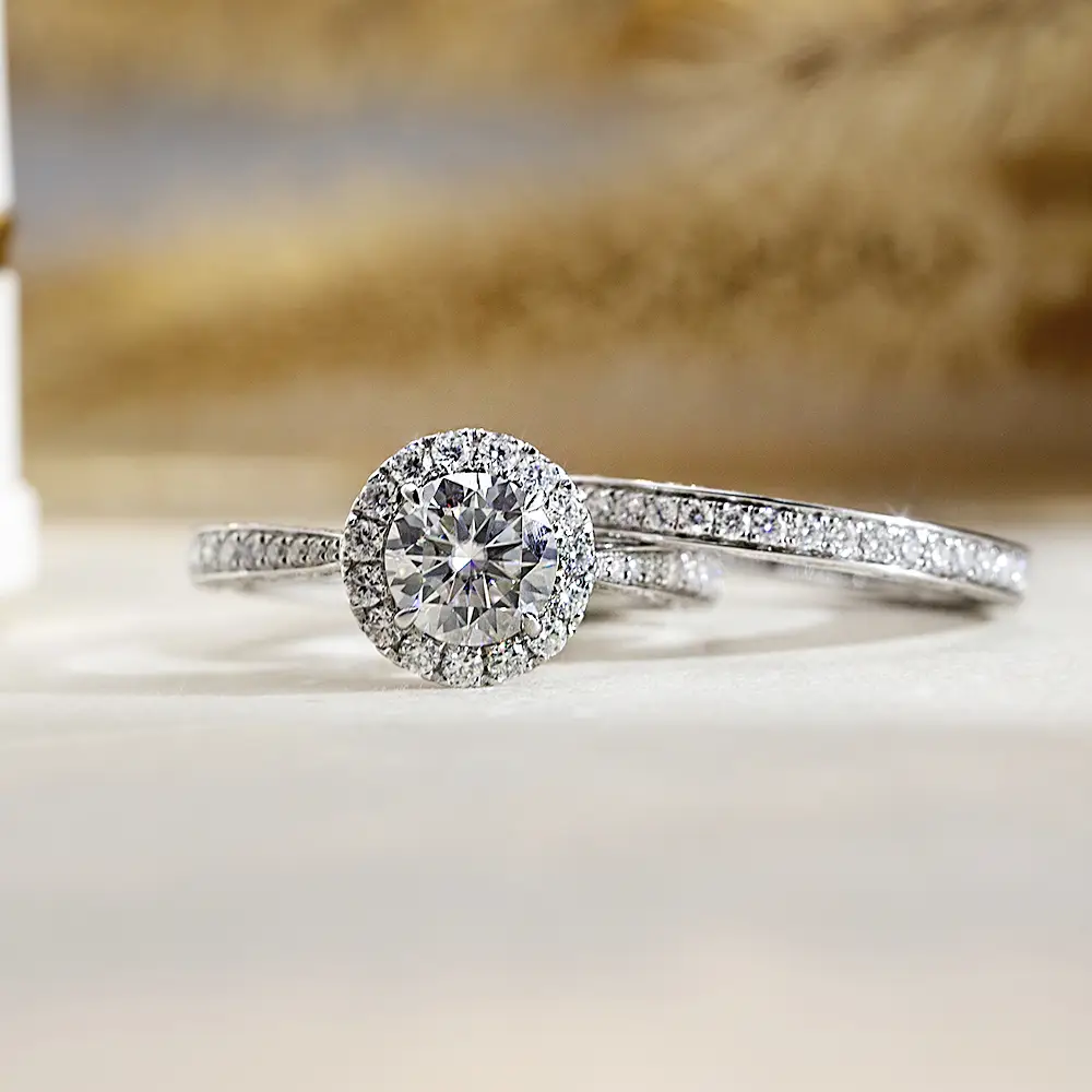 Custom 925 Silver Jewelry Set with Lab Grown Diamonds 2