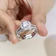Custom 925 Серебряные ювелирные изделия с лабораторными бриллиантами 5