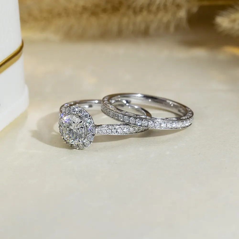 Custom 925 Silver Jewelry Set with Lab Grown Diamonds 3