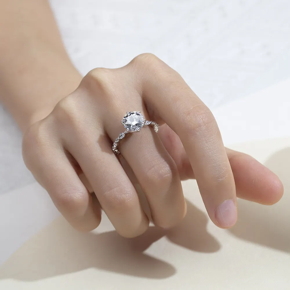Classic Lab Generated Diamonds with Custom Services Birthday Gift 7
