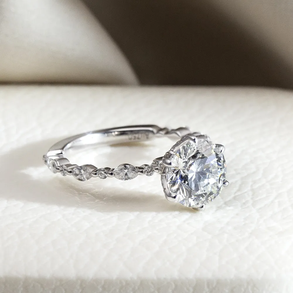 Classic Lab Generated Diamonds with Custom Services Birthday Gift 5