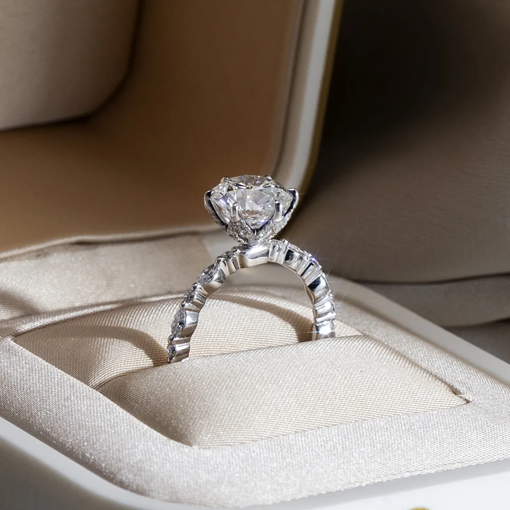 Classic Lab Generated Diamonds with Custom Services Birthday Gift 3