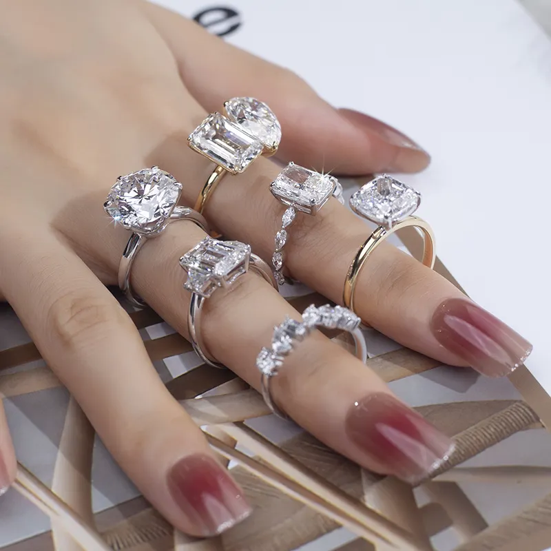 Lab Diamond Ring Lab Diamond Supplier MSR-1320 Lab Grown Diamond Directly Sale 6