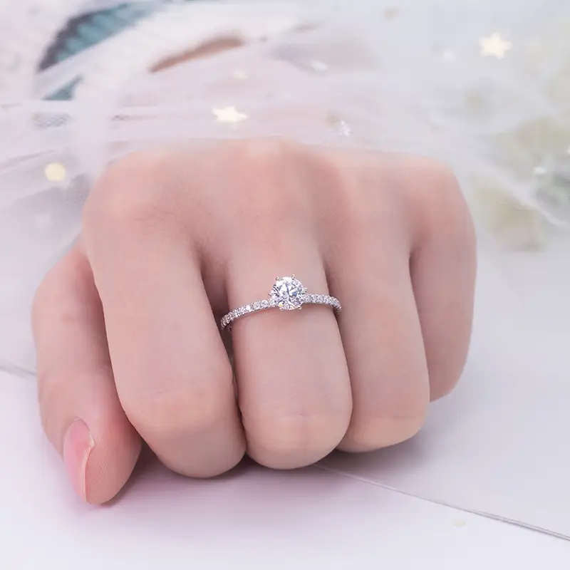Hot Selling 3 carat lab grown diamond ring customized | Messi Jewelry 3