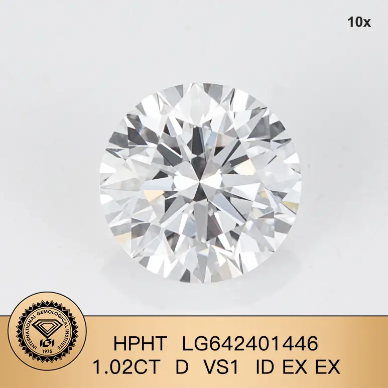 1.02CT Round Lab Diamond with IGI Certificate 4