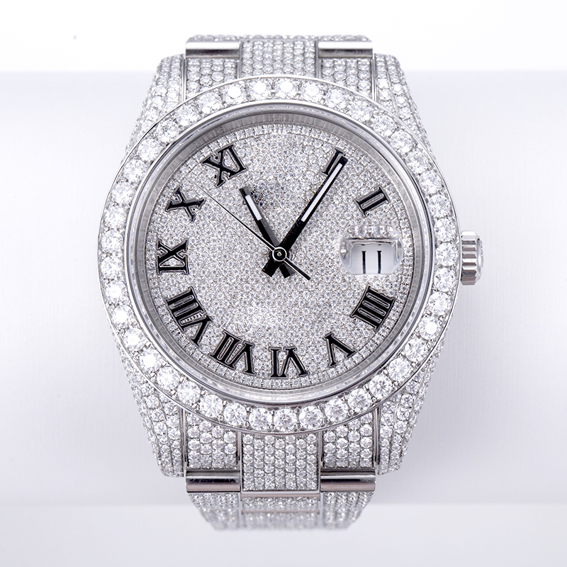 Messi Jewelry - Iced Out Noble Moissanite Diamond Watch Customized Moissanite Watch 10