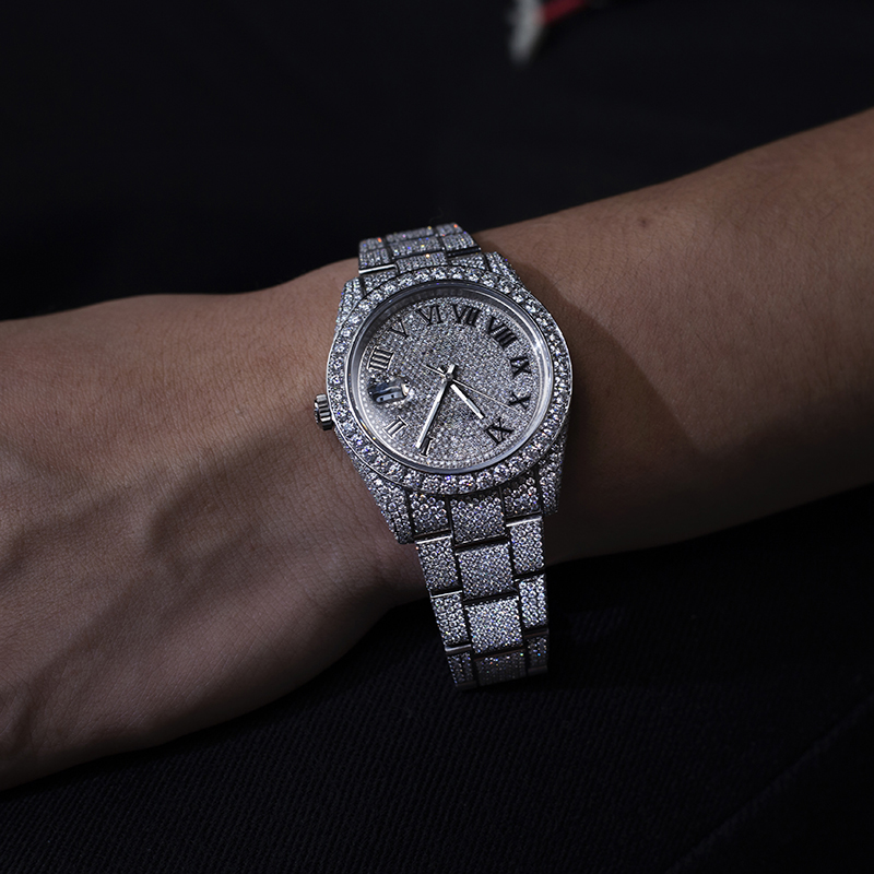 Messi Jewelry - Iced Out Noble Moissanite Diamond Watch Customized Moissanite Watch 15