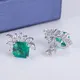 18K Gold Lab Cultivado Emerald Drop Brincos - Certificado & Customizável 5