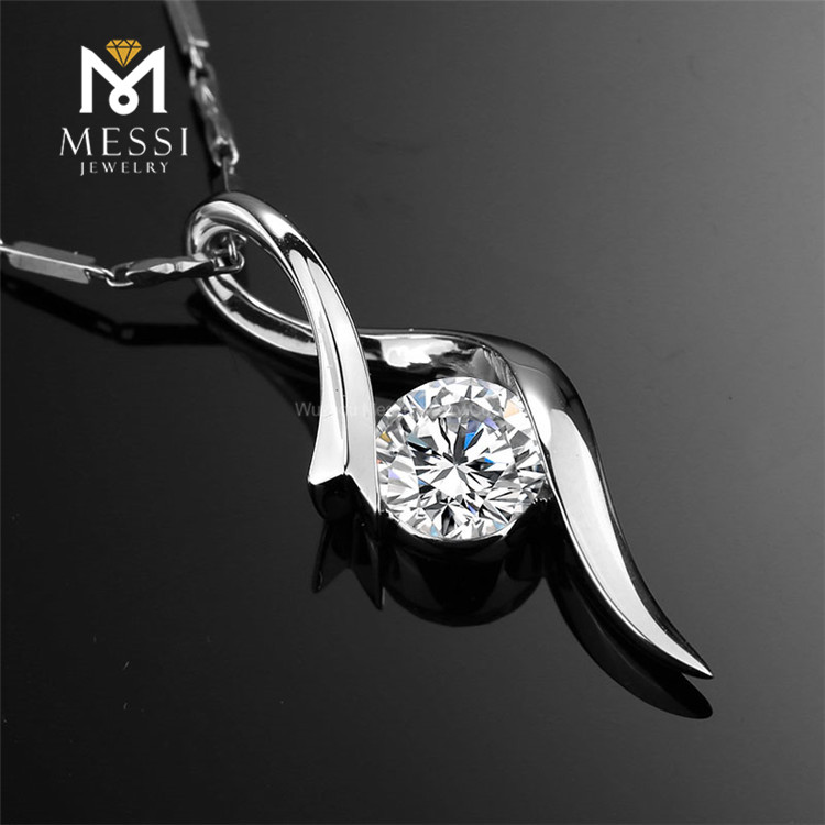 Messi Jewelry - Messi Jewelry White Gold 10k 14k 18k Colares Pingente Jóias Laboratório de Jóias de Jóias de Diamante Colares de Jóias 10