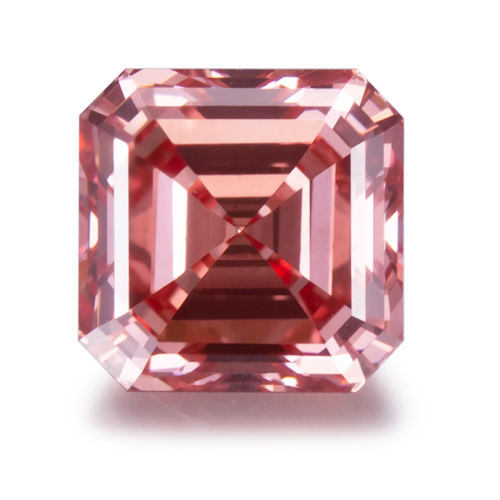 Messi Jewelry - 2ct VS1 Asscher CVD Fancy Deep Pink Lab Grown Diamond Color Lab Diamond 8