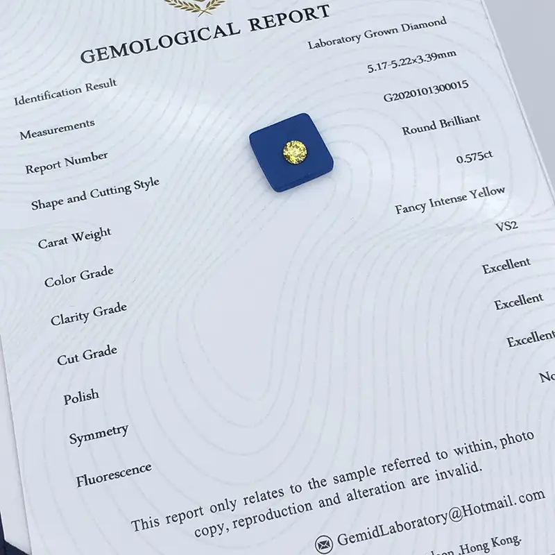 Custom lab grown diamonds yellow quality assurance Manufacturer | Messi Jewelry 3