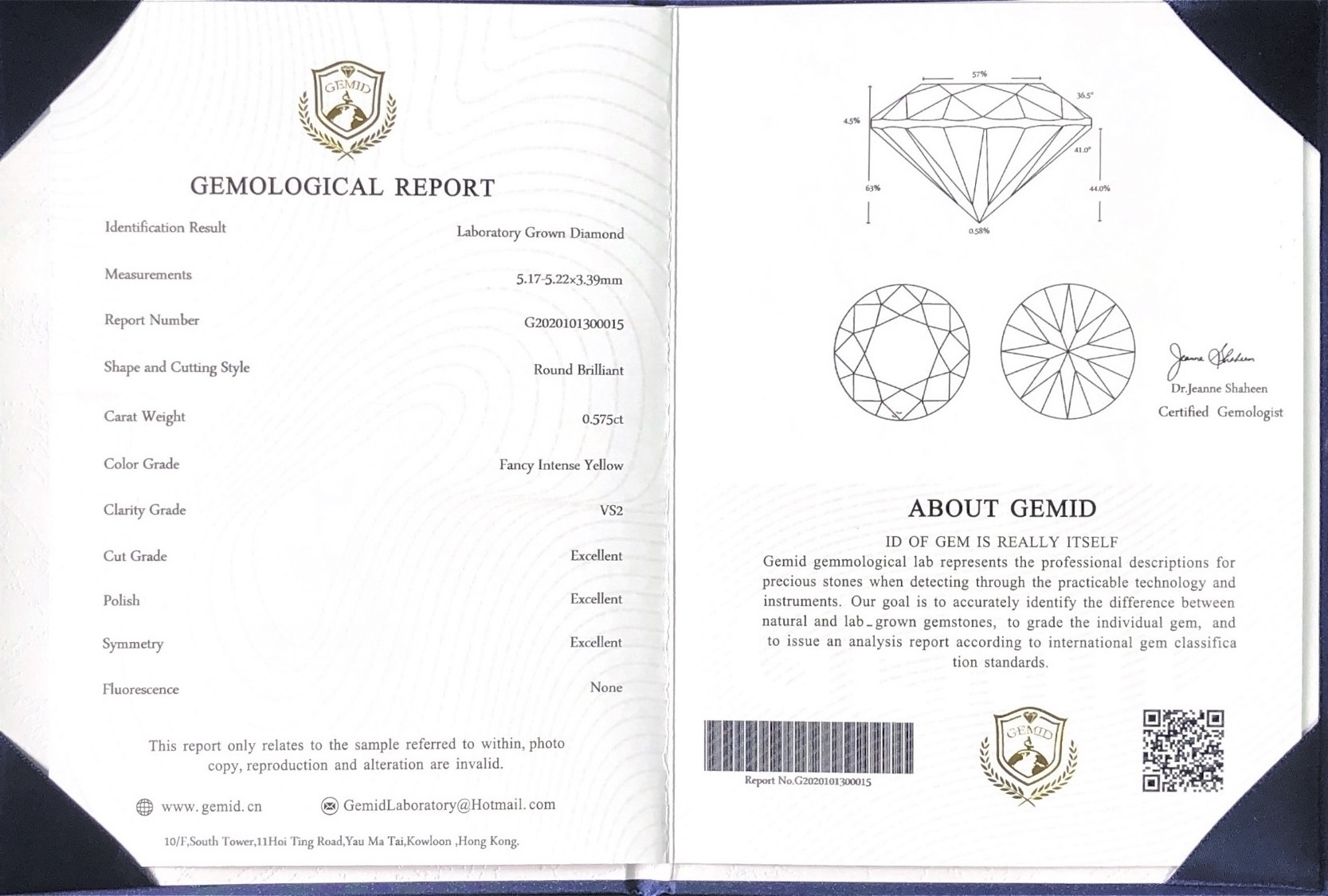 Messi Jewelry - Wholesale Round VS VVS SI Synthetic Diamond Fancy Yellow CVD HPHT Lab Grown Yellow Diamond Yellow 16