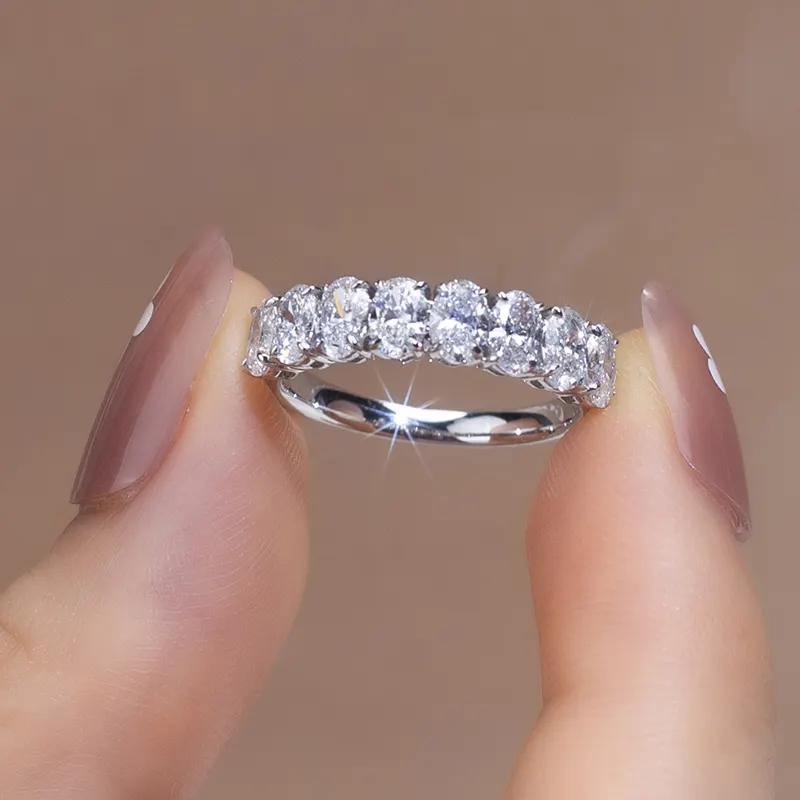 Jaminan Kualiti Cincin Berlian Marquise Tumbuhan Makmal Barang Kemas 5