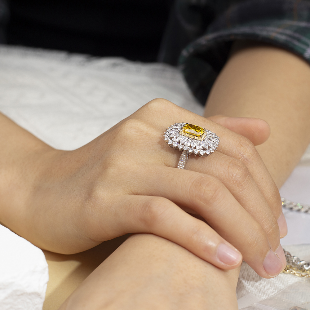 Messi Jewelry Lab Diamond Wedding Band 3100USD Factory Direct Supply 12