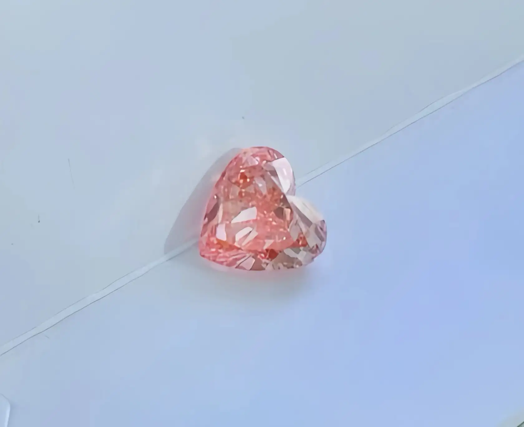 1.3 CT VS1 Fancy Intense Pink Heart Lab Diamond 2