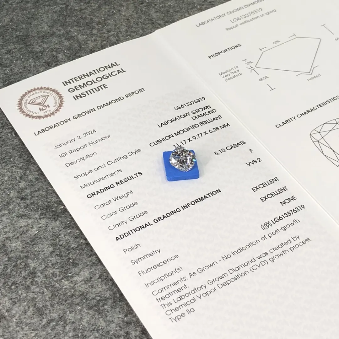 Diamante di laboratorio da 6 carati conveniente e ad alta sicurezza per bracciale 3