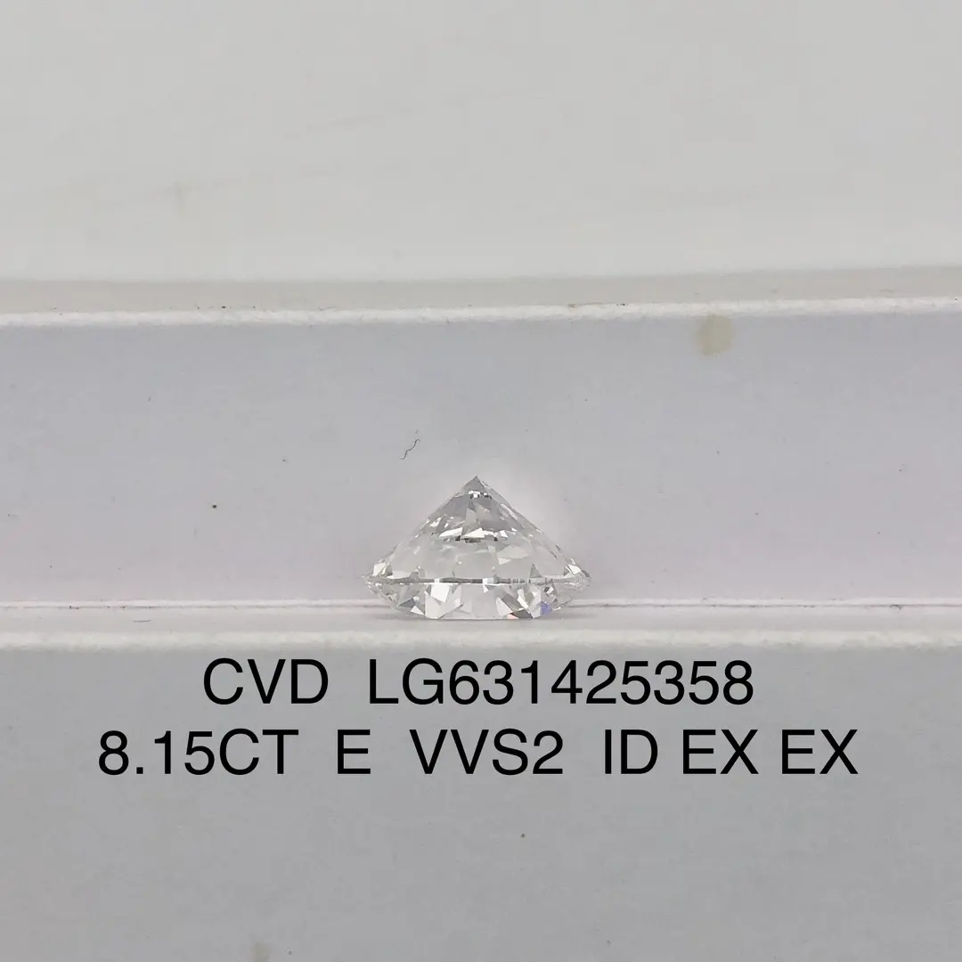 8.15CT Round Lab-Grown Diamond with IGI Certificate 7