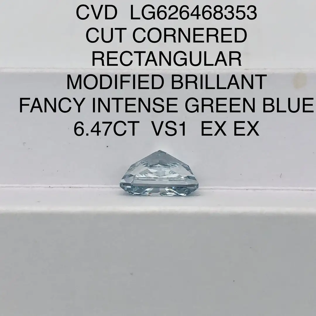 6.47CT Rectangular Lab Grown Diamond with IGI Certificate 7