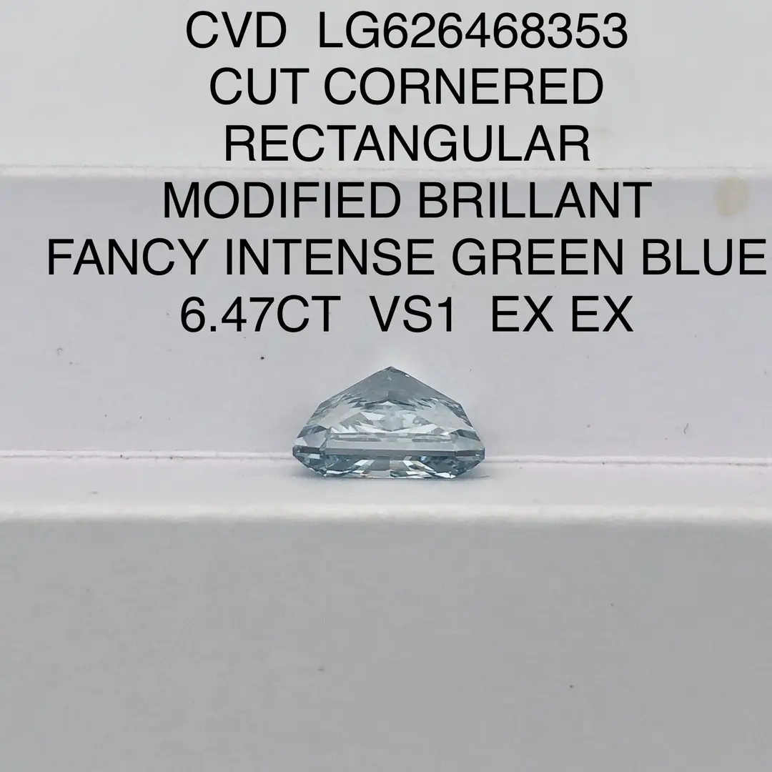 6.47CT Rectangular Lab Grown Diamond with IGI Certificate 7