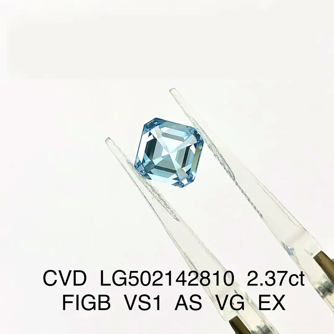 Lab Grown Asscher Cut Diamond - VS Loose Blue CVD Created 5