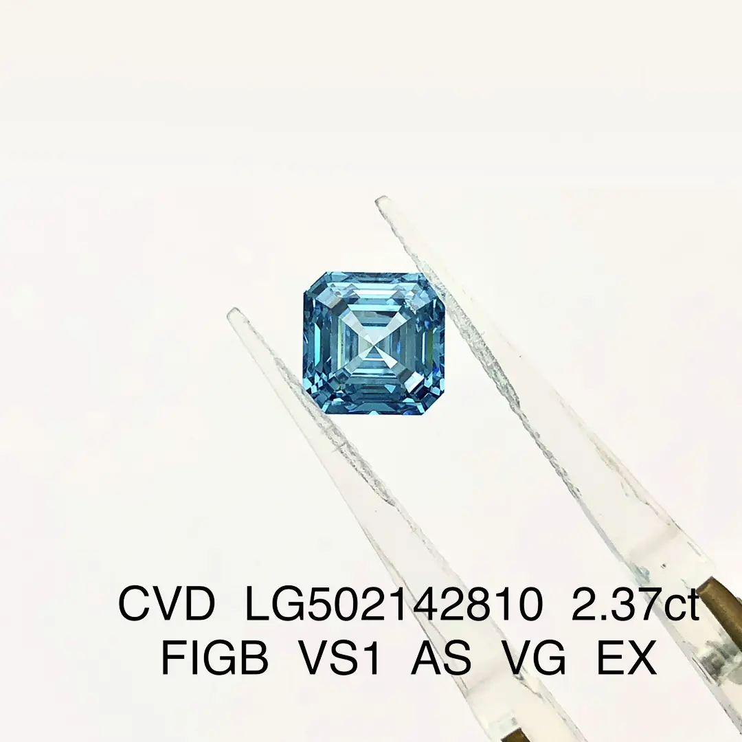 Lab Grown Asscher Cut Diamond - VS Loose Blue CVD Created 4