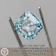 10,46ct Fancy Greenish Blue Smerald Cut Lab Crown Diamond Crown With IGI Cert 6