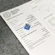 10,46ct Fancy Greenish Blue Smerald Cut Lab Crown Diamond Crown With IGI Cert 4