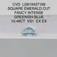 10,46ct Fancy Greenish Blue Smerald Cut Lab Crown Diamond Crown With IGI Cert 7
