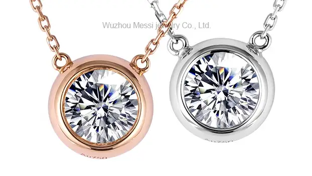 Rose Gold Lab Grown Diamond Necklace - High Quality & Affordable 2