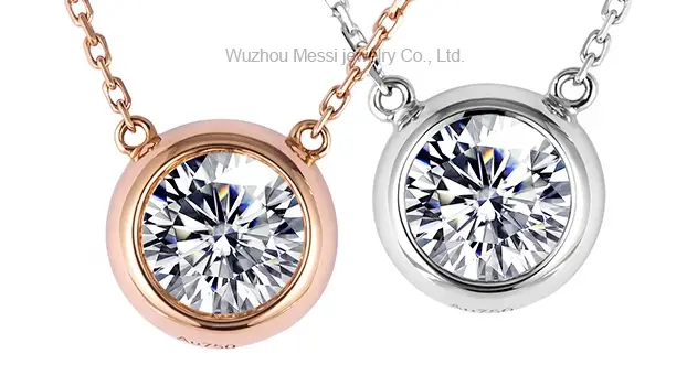 Rose Gold Lab Grown Diamond Necklace - High Quality & Affordable 2