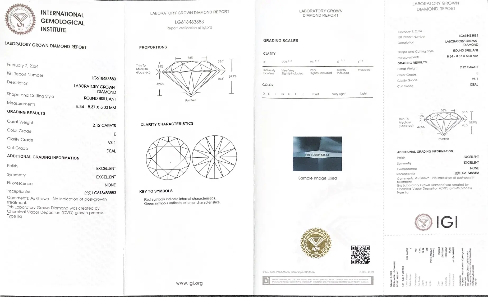 For Jewelry 1 Carat Lab Grown Diamond by Messi Jewelry 2