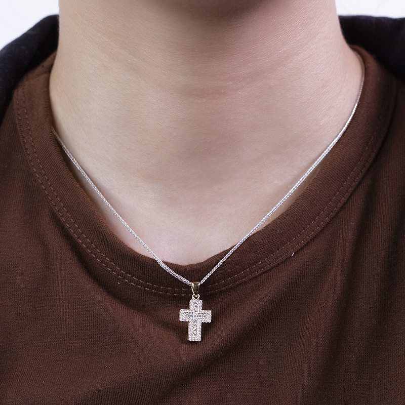 Cross Lab Created Diamond Pendant Necklace