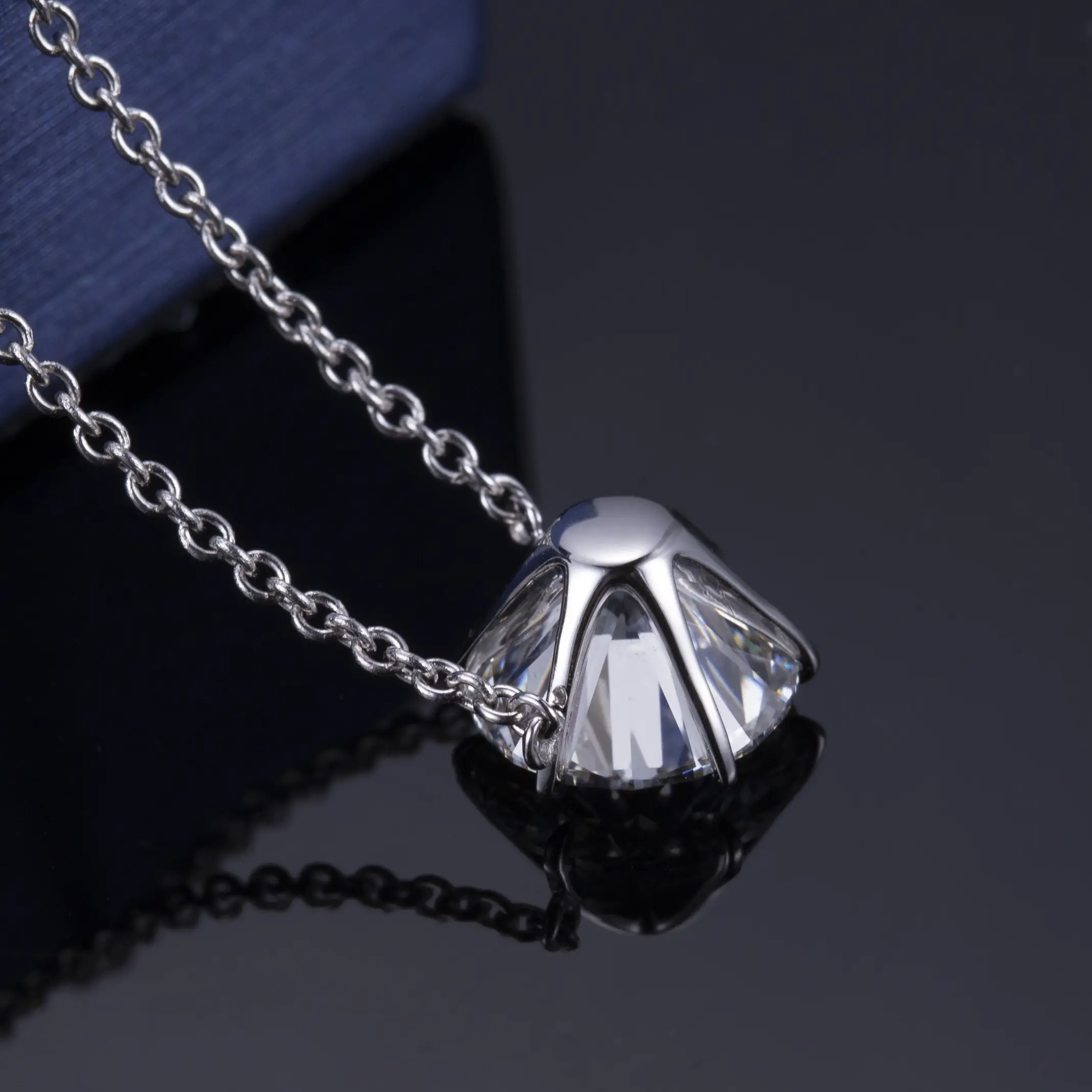 Custom lab grown diamond tennis necklace factory direct supply Manufacturer | Messi Jewelry 5
