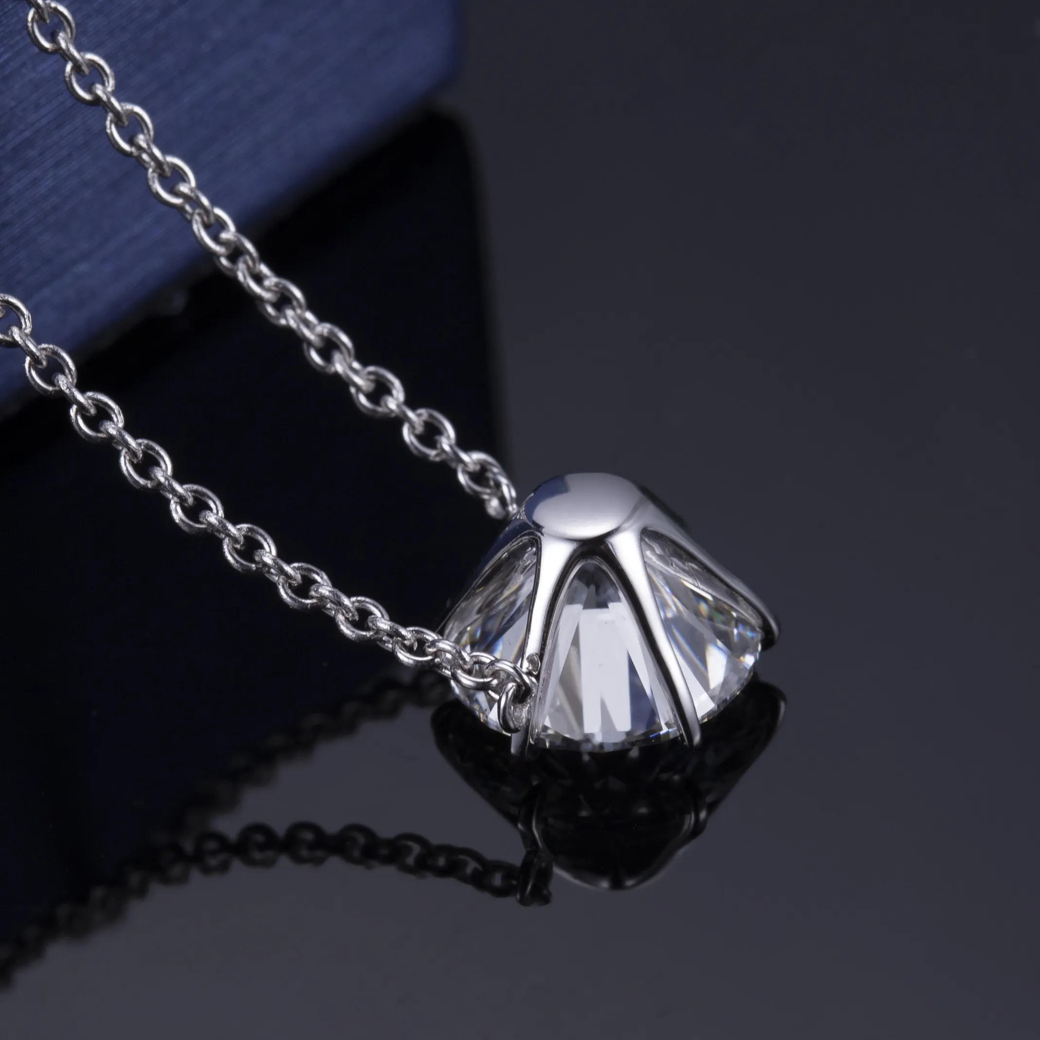 Custom lab grown diamond tennis necklace factory direct supply Manufacturer | Messi Jewelry 5
