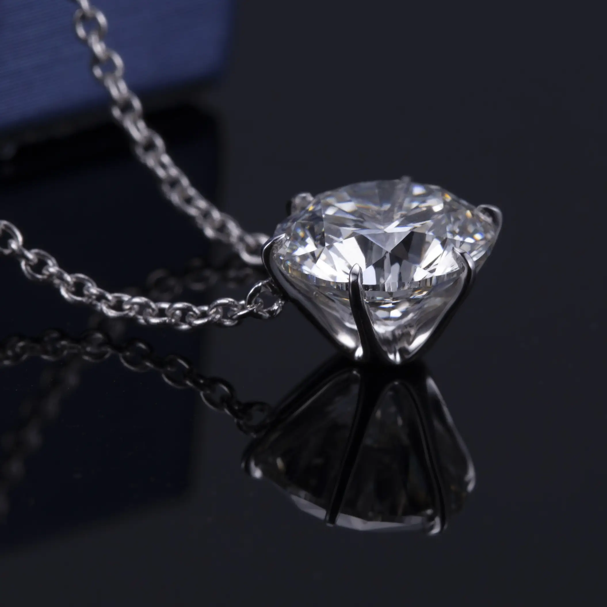 Custom lab grown diamond tennis necklace factory direct supply Manufacturer | Messi Jewelry 6