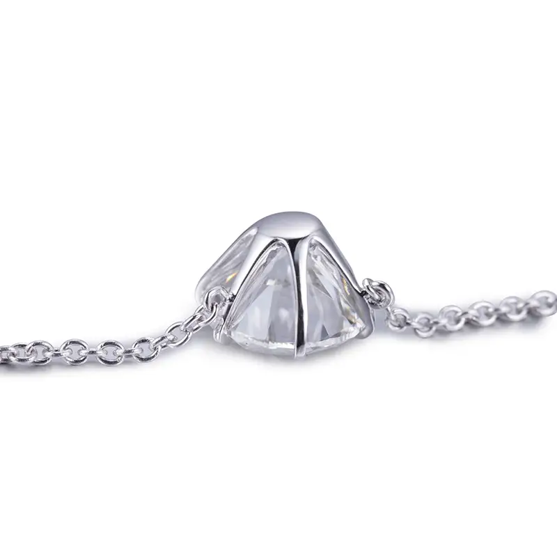 Custom lab grown diamond tennis necklace factory direct supply Manufacturer | Messi Jewelry 4