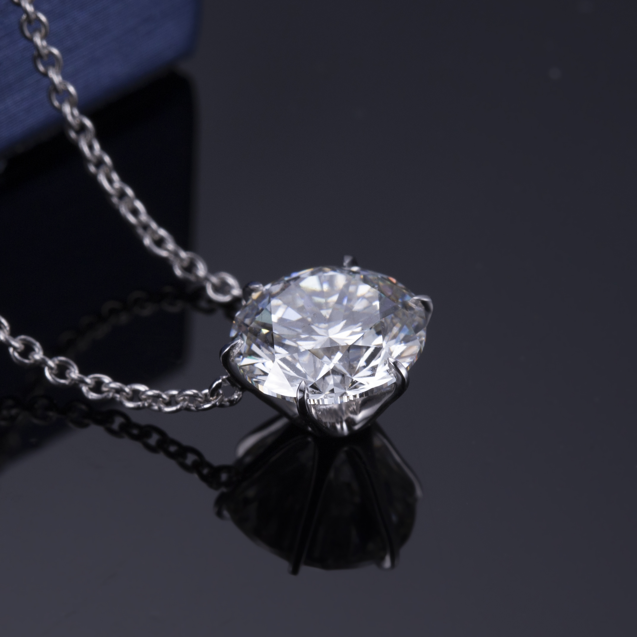 Custom lab grown diamond tennis necklace factory direct supply Manufacturer | Messi Jewelry 9