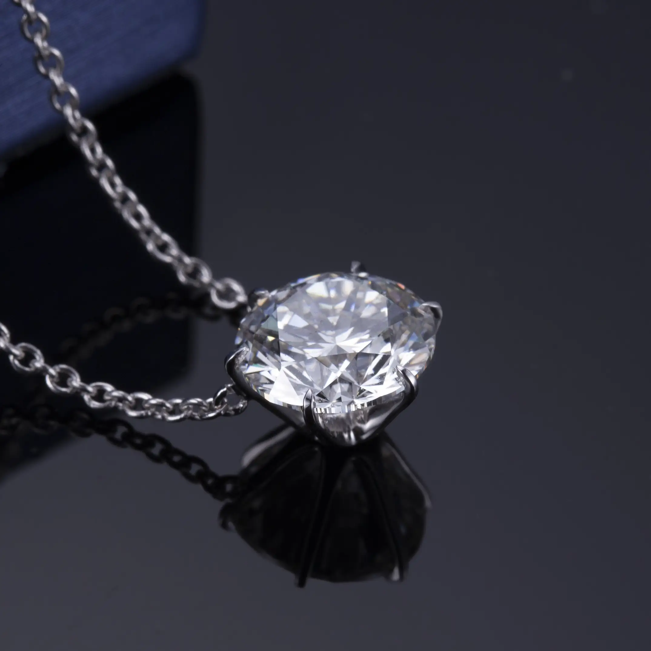 Custom lab grown diamond tennis necklace factory direct supply Manufacturer | Messi Jewelry 7